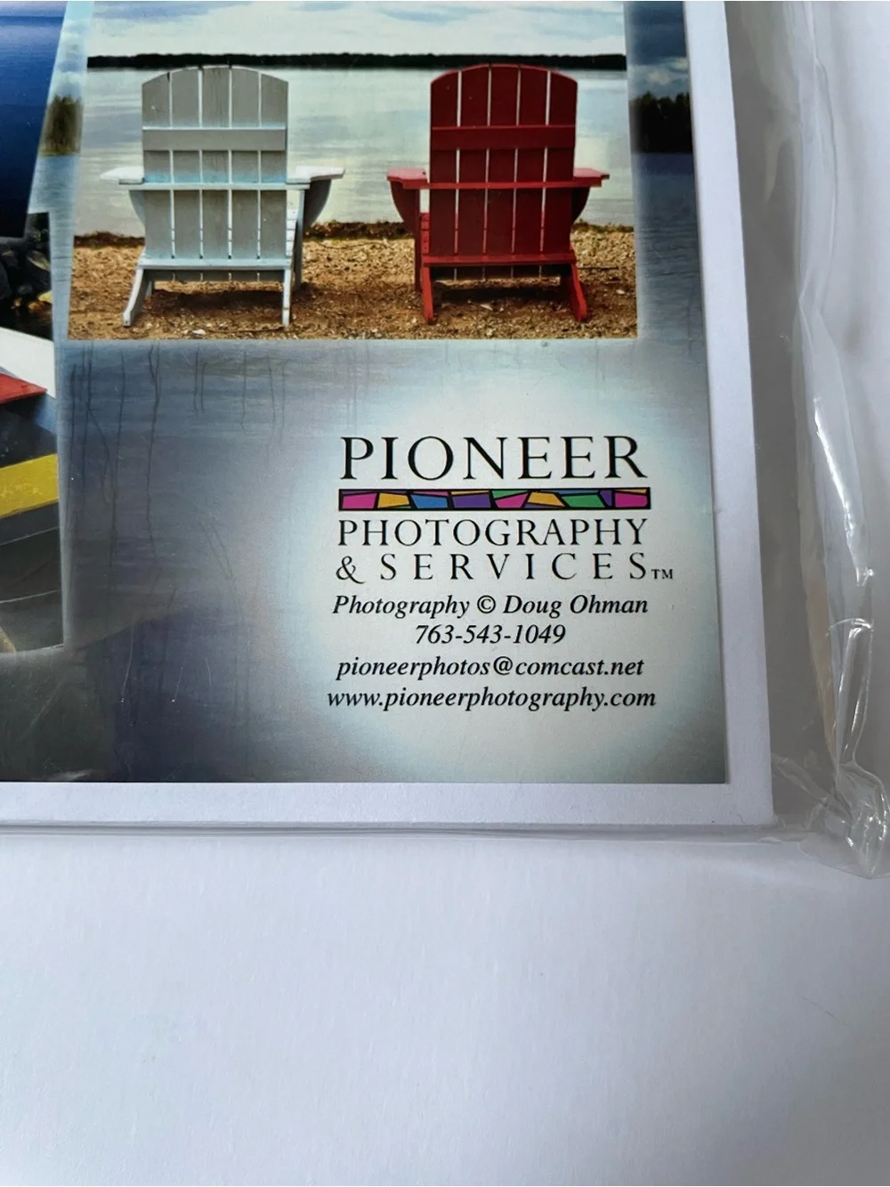 NWT Pioneer Escape to the Lake Blank note card Art.  Qty. 12 cards/envelopes